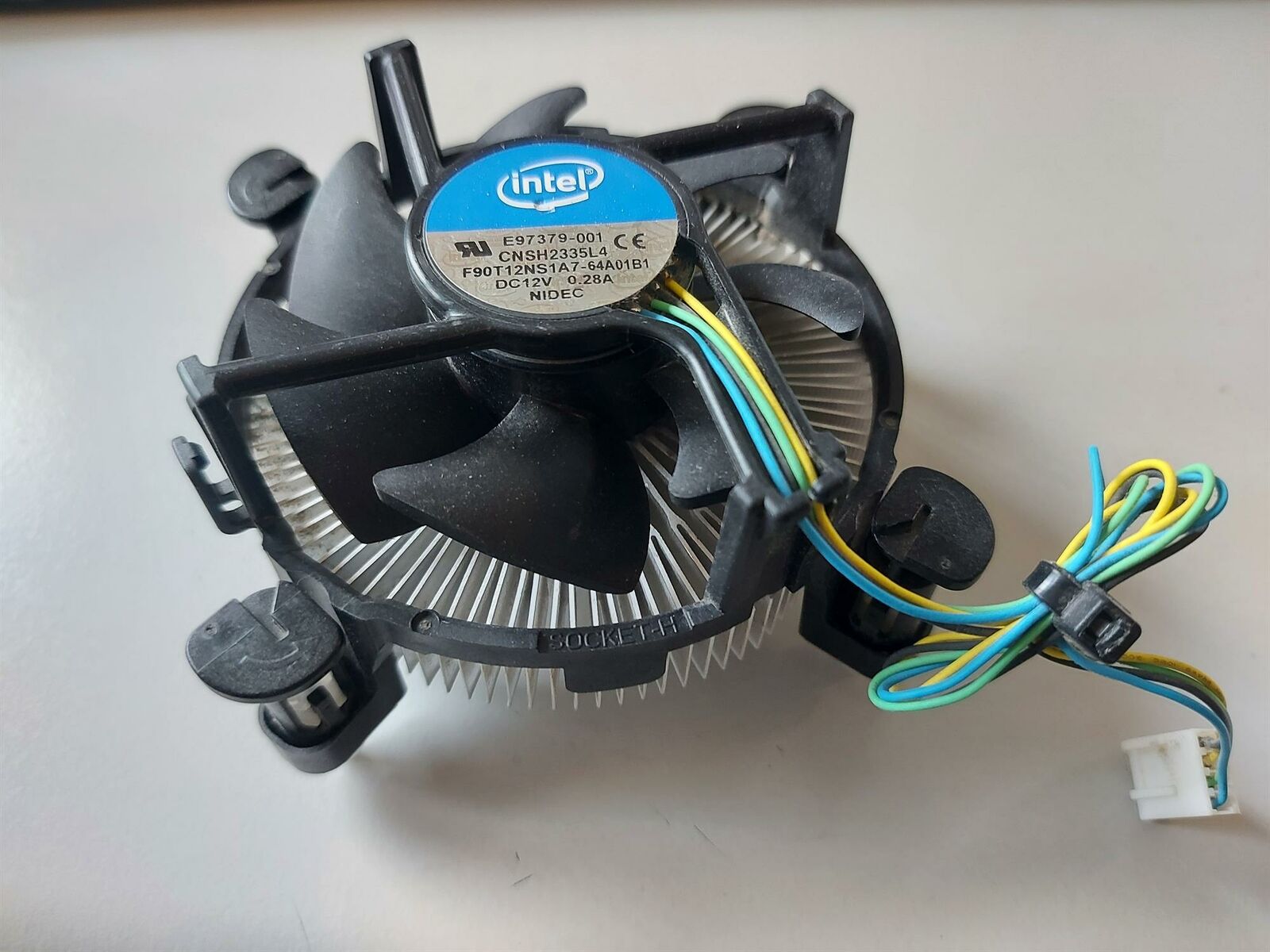 Intel Nidec DC12V 0.28A Heatsink + Fan Unit ( E97379-001 F90T12NS1A7-64A01B1 ) USED