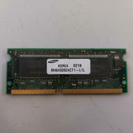 Samsung 64MB  PC100 144-pin SDRAM SODIMM Memory Module M464S0924CT1-L1L