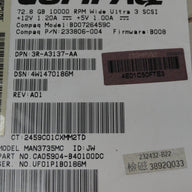 PR21769_CA05904-B40100DC_Fujitsu Compaq 72.8GB SCSI 80 Pin 10Krpm 3.5in HDD - Image4
