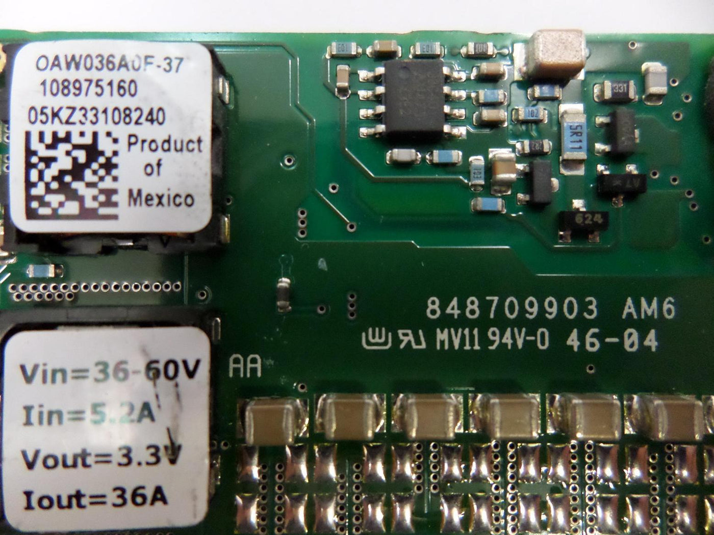 Sun V490 PC Board Module ( 848709903-AM6 OAW036A0F-37 ) USED