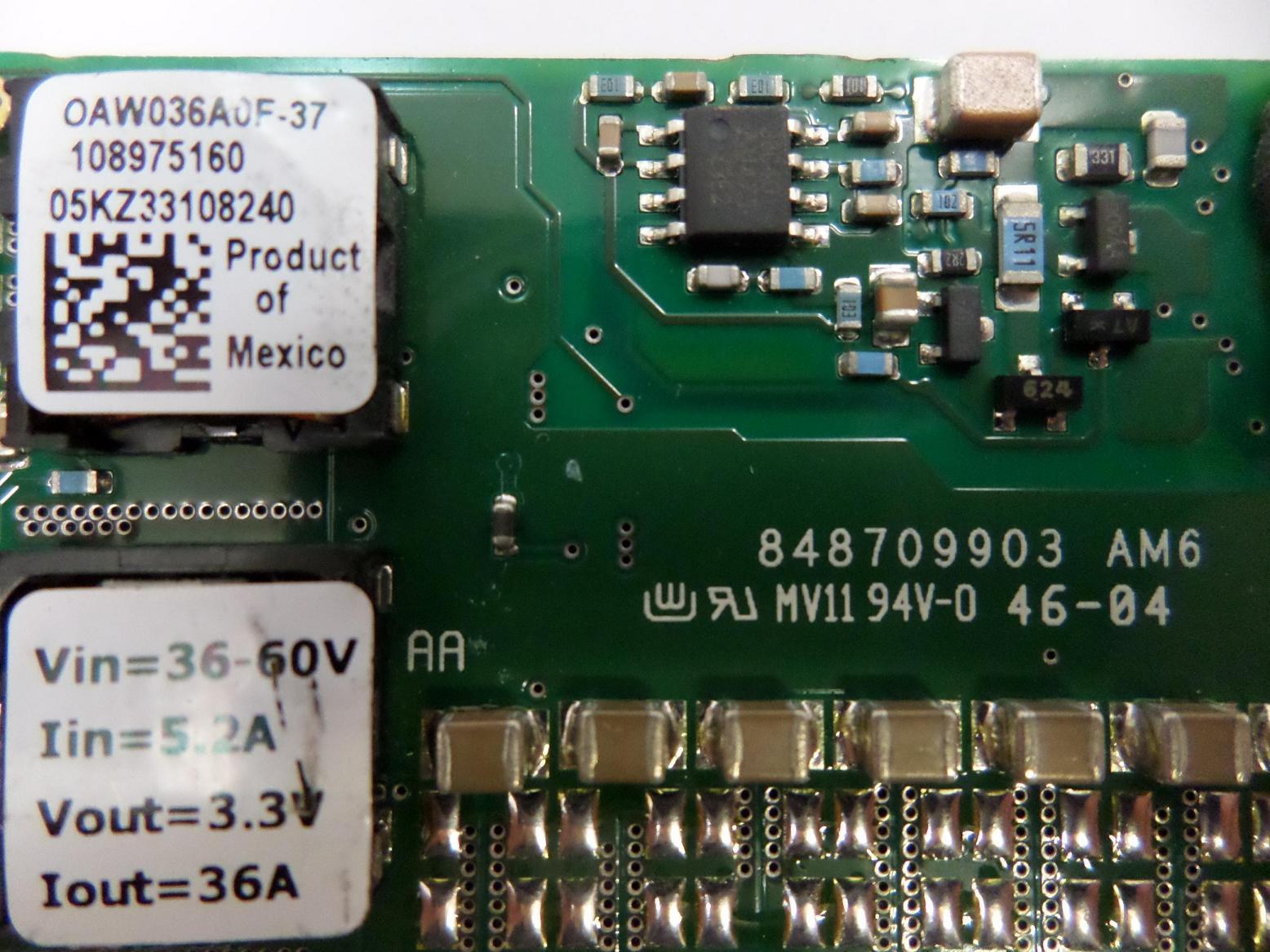 Sun V490 PC Board Module ( 848709903-AM6 OAW036A0F-37 ) USED