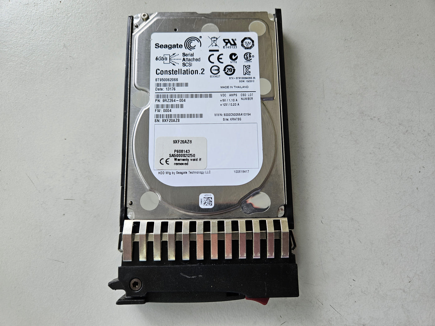 Seagate 500GB 7200RPM SAS 2.5in HDD ( 9RZ264-004 ST9500620SS ) REF