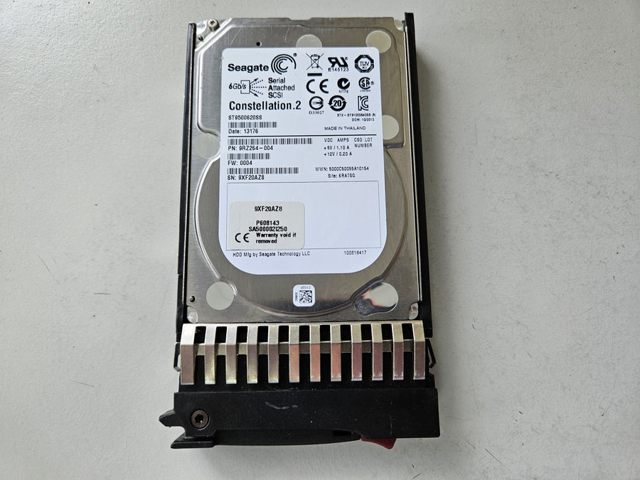 Seagate 500GB 7200RPM SAS 2.5in HDD ( 9RZ264-004 ST9500620SS ) REF