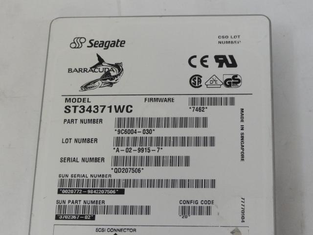 PR11911_9C6004-030_Seagate / Sun 4.3GB 3.5" SCSI 80Pin HDD - Image3