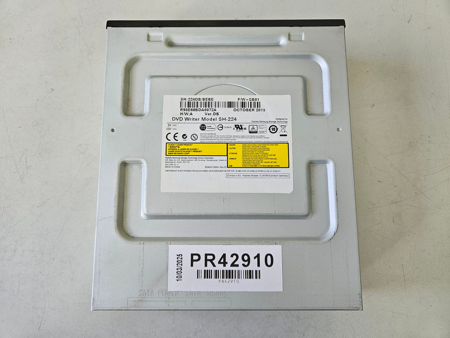 Samsung SH-224 24x DVDRW SATA Writer Drive Black Bezel ( SH-224DB SH-224DB/BEBE ) USED