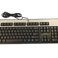 HP SK-2880 UK QWERTY PS/2 Keyboard Black/Silver ( 434820-031 435302-031 ) NEW