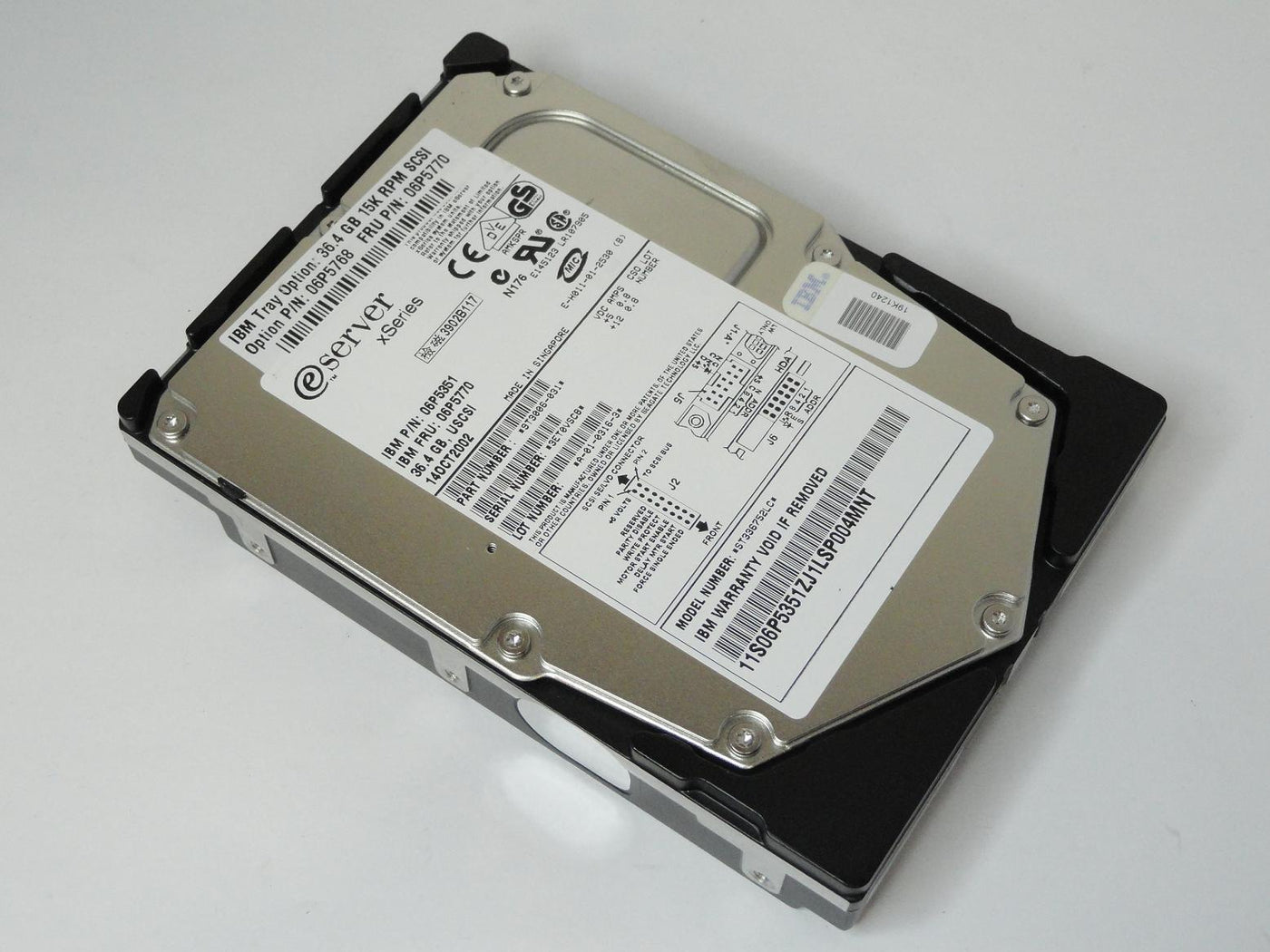 9T3006-031 - Seagate IBM 36.4GB SCSI 80 Pin 15Krpm 3.5in eServer xSeries HDD - Refurbished