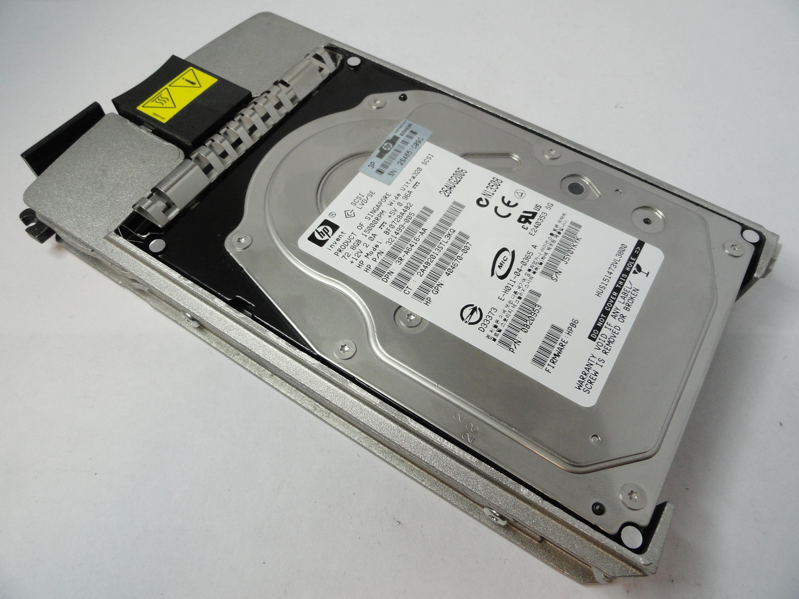 PR20702_0B20953_Hitachi HP 72.8GB SCSI 80 Pin 15Krpm 3.5in HDD - Image4