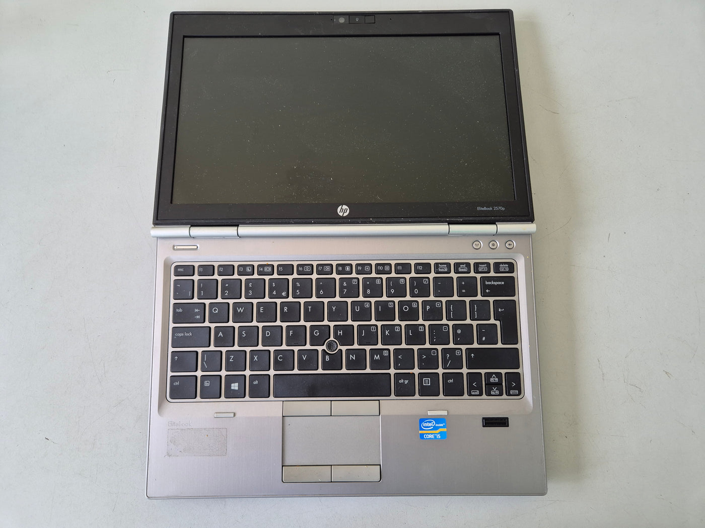 HP EliteBook 2570p NO HD NO OS 2GB RAM i5 12.5" SPR - BIOS Locked