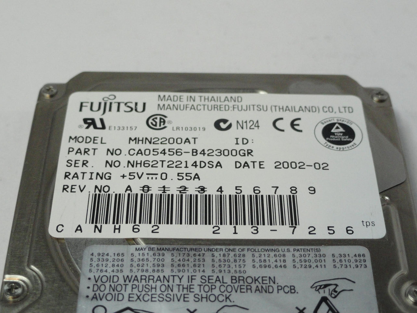 CA05456-B42300GR - Fujitsu 20Gb IDE 4200rpm 2.5in HDD - Refurbished