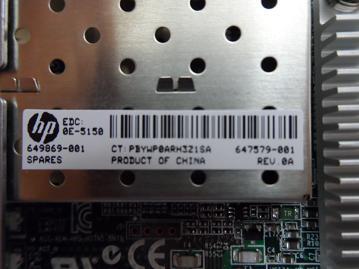 647579-001 - HP 647579-001 - Ethernet - 10GBE - 530FLR-SFP+ FIO - 2P Adapter - NOB