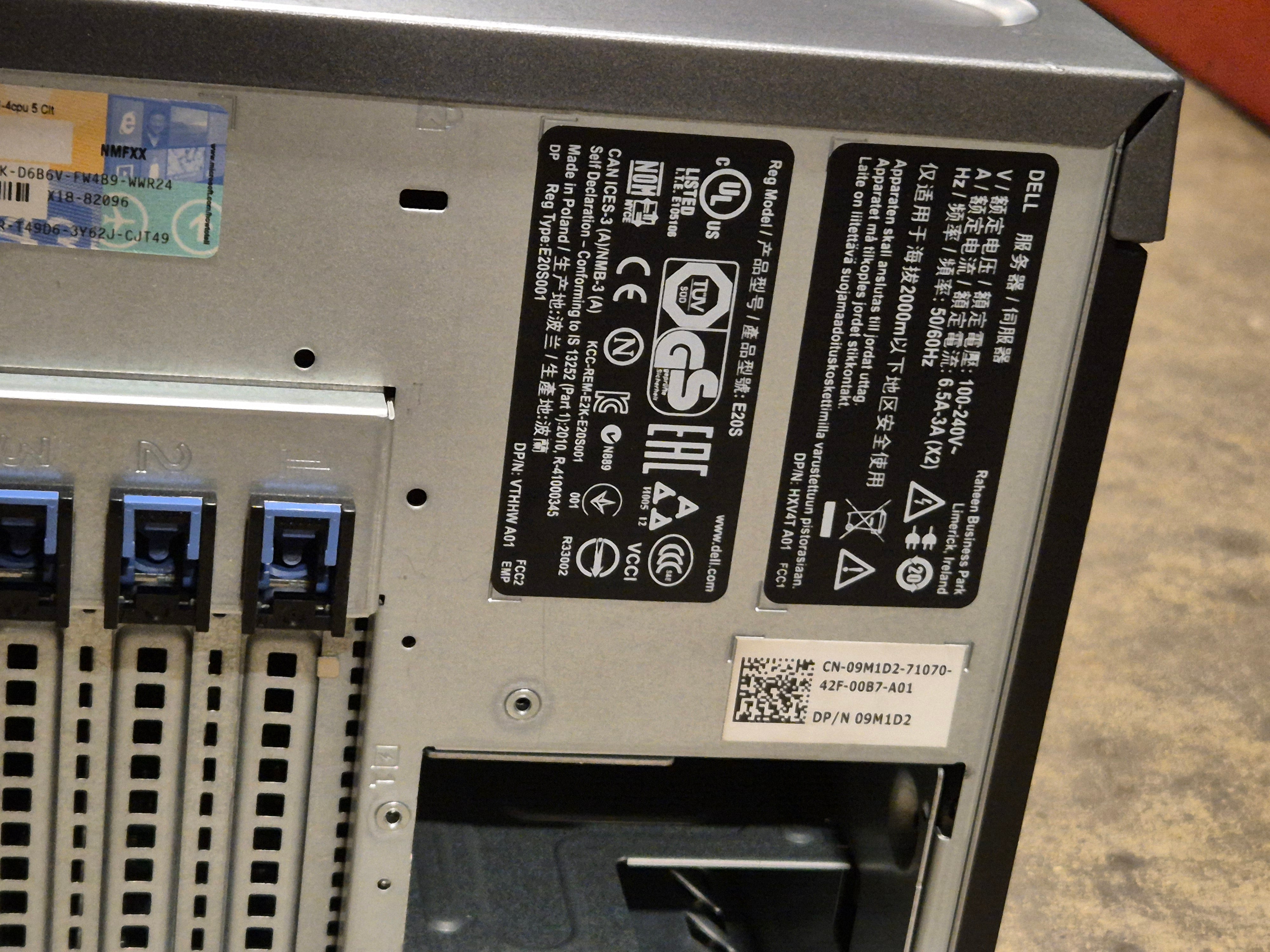 Dell PowerEdge T320 Xeon E5-2403 1.80Ghz NO RAM/HDD/OS DVD NO PSUs WinSVR 2008 COA ( E20S ) USED