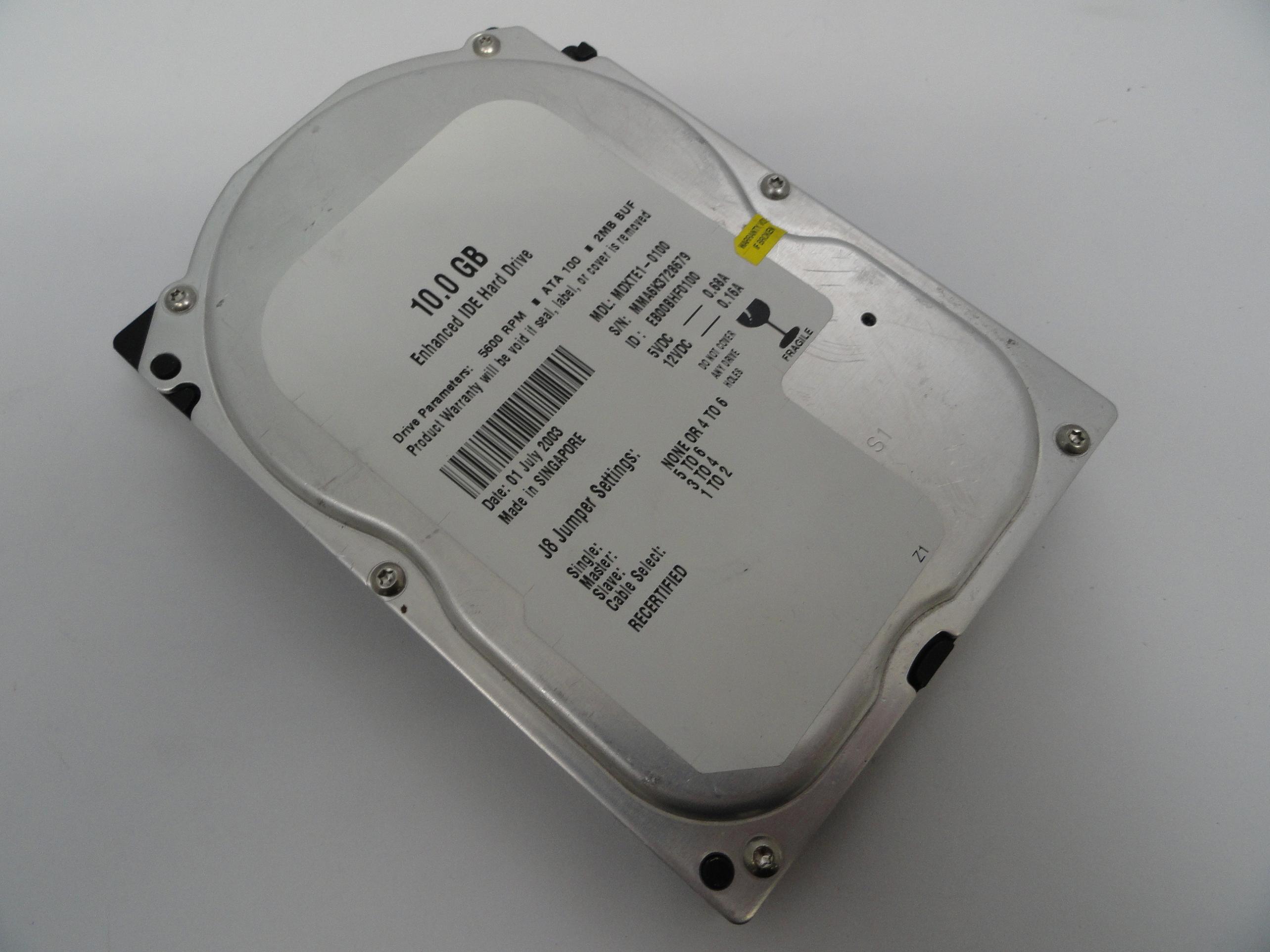 PR18964_MDXTE1-0100_Western Digital 10Gb IDE 5600rpm 3.5in HDD - Image3