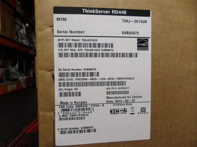 PR24668_70AJ0013UK_Lenovo Thinkserver RD440 E5 2450 v2 2.5Ghz 8Gb RAM - Image2