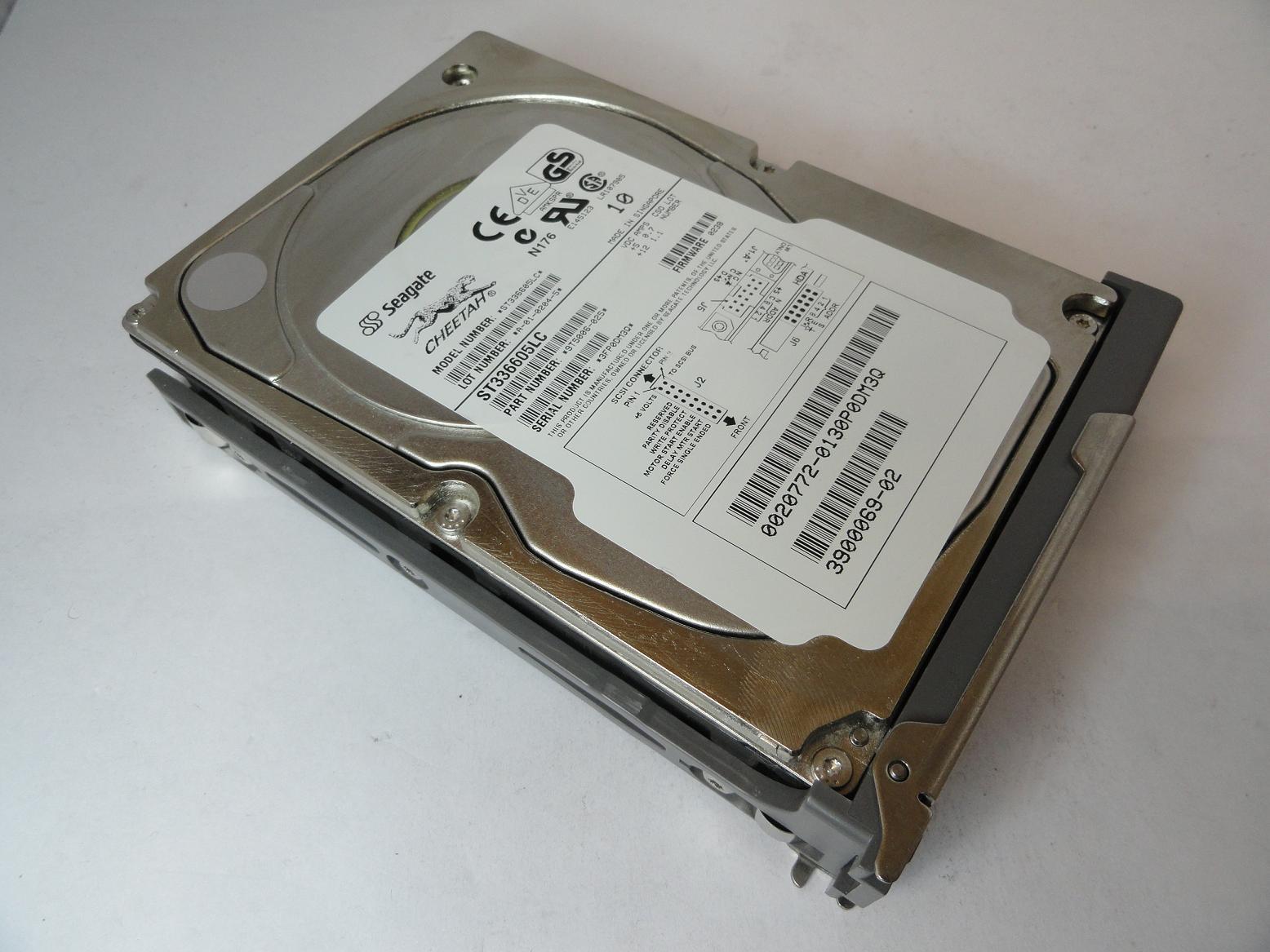 9T5006-025 - Seagate Sun 36GB SCSI 80 Pin 10Krpm 3.5in HDD In Caddy - USED