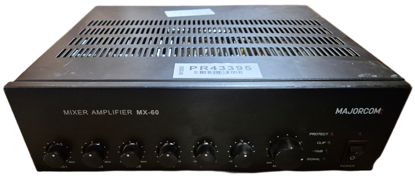 MajorCom 60W Mixer Amplifier ( MX60 ) USED