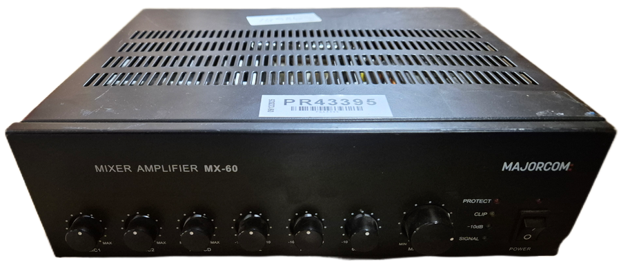 MajorCom 60W Mixer Amplifier ( MX60 ) USED