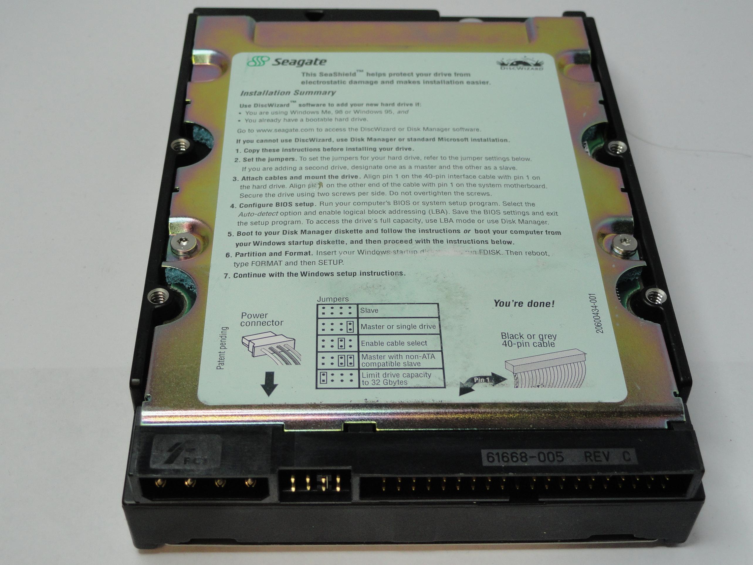 PR18996_9T6002-733_Seagate HP 40Gb IDE 7200rpm 3.5in HDD - Image3