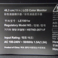 HP LE1901w 19" LCD TFT Active Matrix Monitor