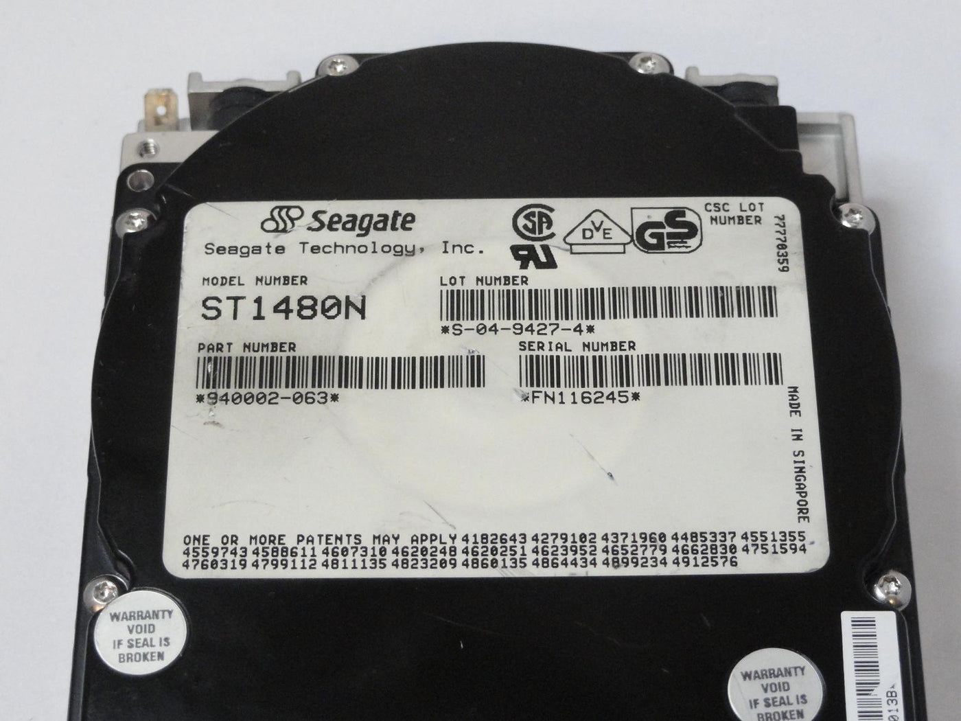 PR10590_940002-036_Seagate 426MB SCSI 50 Pin 4400rpm 3.5in HDD - Image3