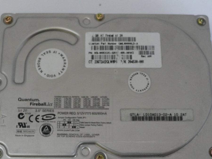 LD10A013 - Dell / Compaq / Quantum 10GB IDE 3.5" HDD - Refurbished