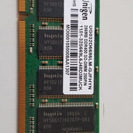 Unigen 256 MB DDR-RAM 200-pin SO-DIMM PC-3200S Memory Module (UG032D6686LM-GJFHYN)