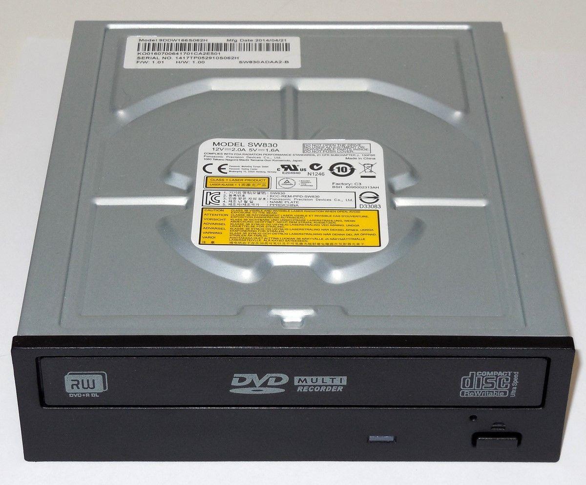 Panasonic SW830 Black SATA CD/DVD-RW Disk Drive ( 9DDW166S062H ) USED