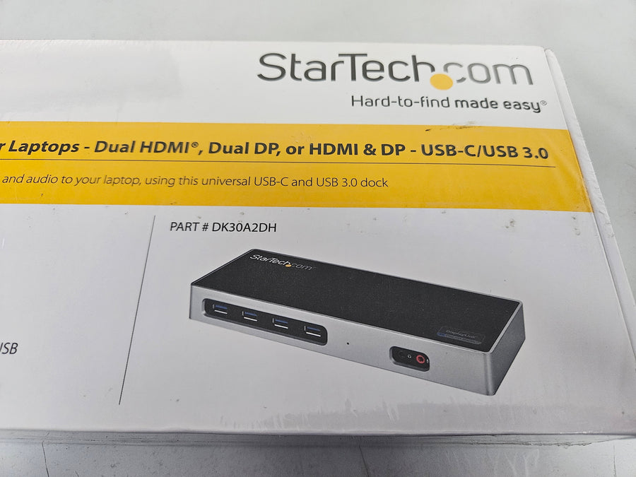 Startech Dual Monitor 4K Laptop Docking Station ( DK30A2DH ) NEW