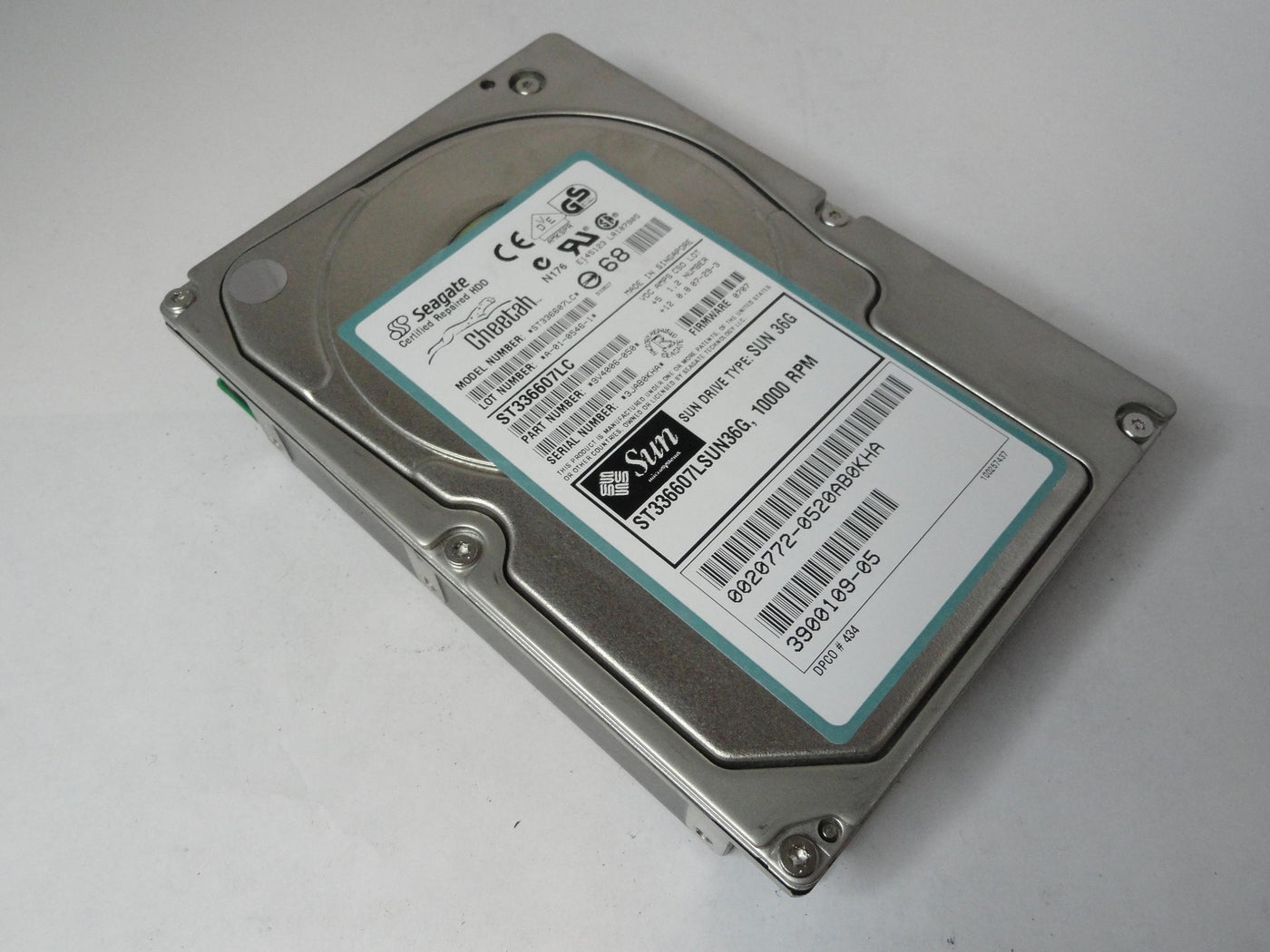 PR20304_9V4006-050_Seagate SUN 36Gb SCSI 80 Pin 10Krpm 3.5in Recert - Image2