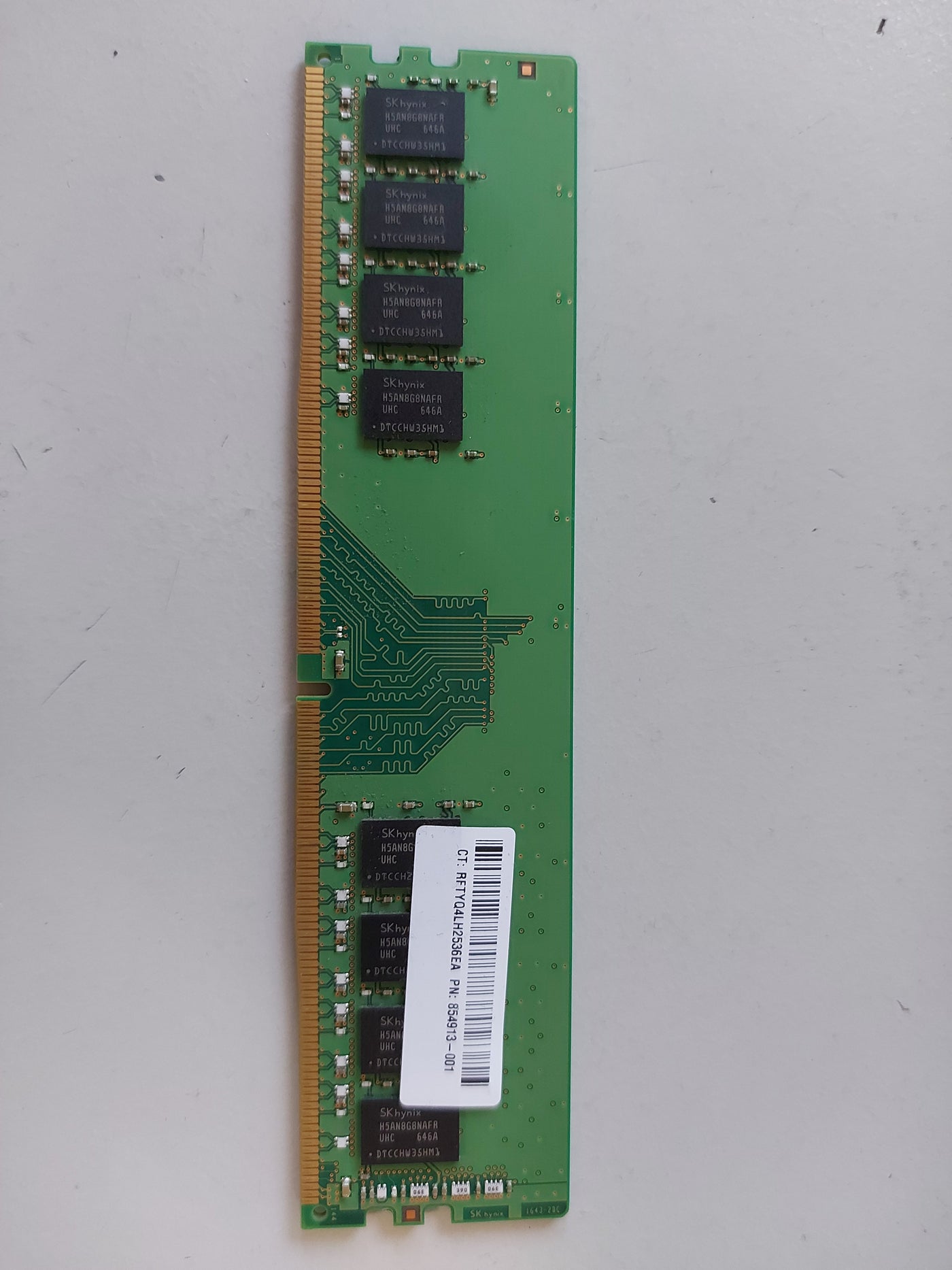 Hynix HP 8GB PC4-19200 CL17 NonEcc Unbuff DDR4 UDIMM ( HMA81GU6AFR8N-UH 854913-001 ) REF