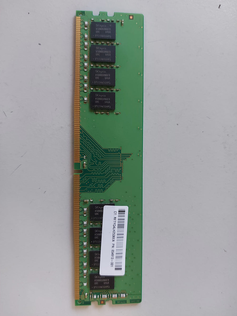 Hynix HP 8GB PC4-2400T DDR4-2400MHz CL17 288-Pin DIMM ( HMA81GU6AFR8N-UH 854913-001 ) REF