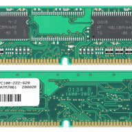 Micron 64MB PC100 100MHz non-ECC Unbuffered CL2 168-Pin DIMM Memory Module ( MT4LSDT864AG-10EB1 ) REF