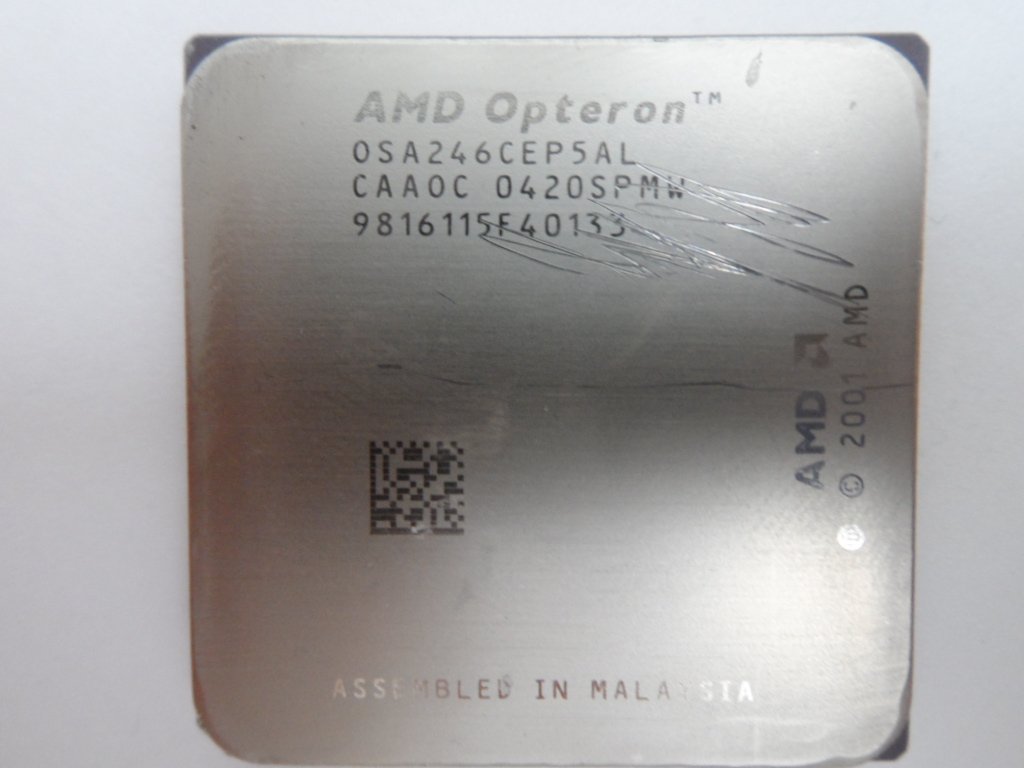 OSA246CEP5AL - AMD Opteron OSA246CEP5AL 2GHz Socket 940 Processor. Scratches On Top Of Processor - USED