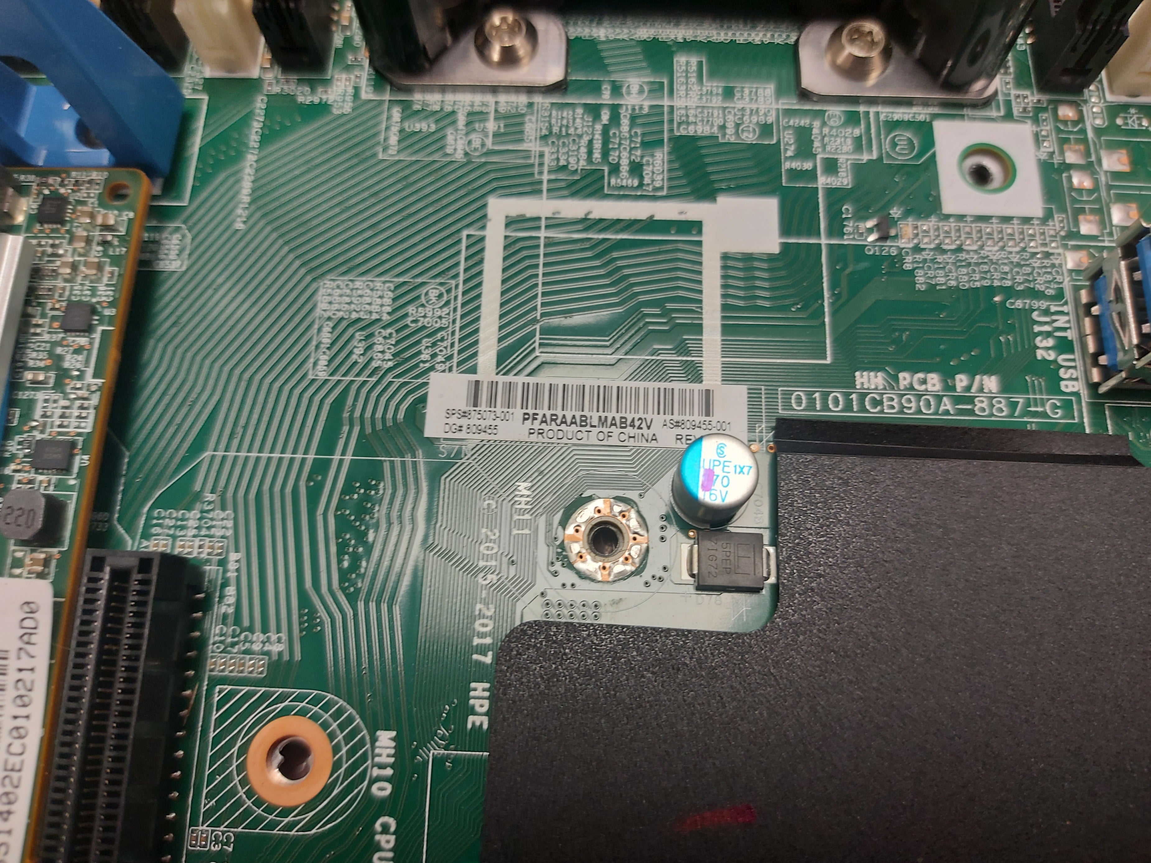 HP System Motherboard for ProLiant DL380 G10 ( 809455-001 875073-001 ) USED