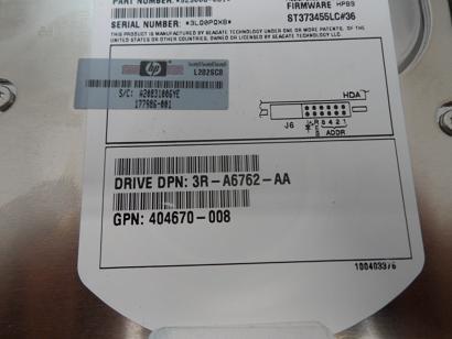 PR20542_9Z3006-061_Seagate HP 36.4GB SCSI 80 Pin 15Krpm 3.5in HDD - Image3
