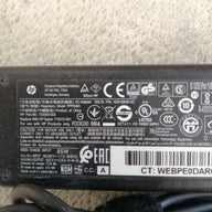 HP AC ADAPTER 65W PPP009D IN 240V 1.7A OUT 19.5V 3.33 A ( 753559-003   USED )