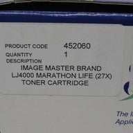 452060 - Image-Master Marathon Life (27X) Toner Cartridge LJ4000 For Use With HP4127A, HP4127X, HP LaserJet 4000/4050 Series. Canon 3839A003AA. LBP-1760, Brother TN9500. HL-2460 - NOB