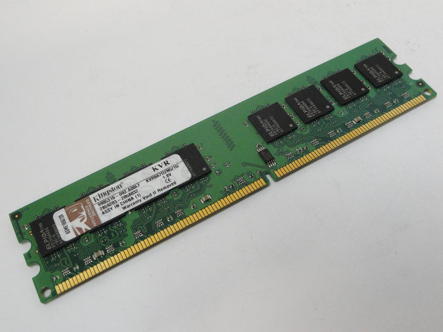 Kingston 1GB PC2-5300 DDR2-667MHz DIMM RAM ( 9905316-092.A00LF KVR667D2N5/1G ) REF