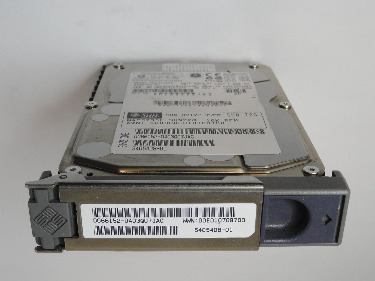 PR02698_CA06243-B22200SB_Fujitsu Sun 72GB Fibre Channel 10Krpm 3.5in HDD - Image3