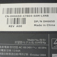 PR11605_H6550_Dell 19" Active Matrix TFT LCD Monitor E193FPP - Image2