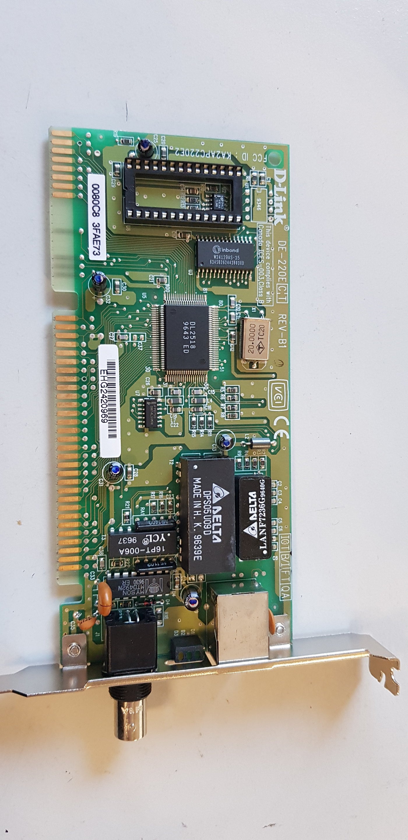 D-Link DE-220ECT Ethernet ISA Internal Server Network Adapter (DE-220ECT)