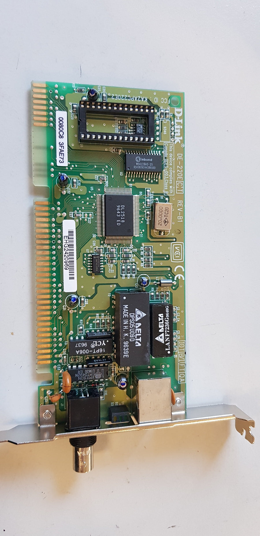 D-Link DE-220ECT Ethernet ISA Internal Server Network Adapter (DE-220ECT)