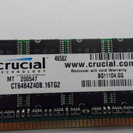 MC6585_MT16VDDT6464AG 40BGB_Micron 512MB PC3200 CL3 Non-ECC Unbuffered DIMM - Image2