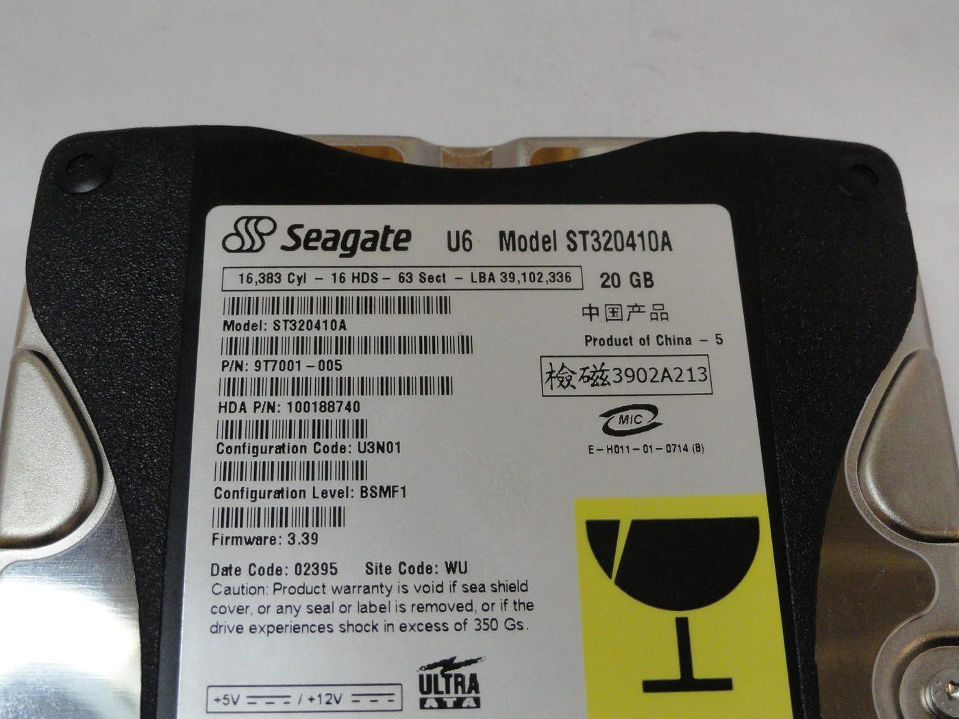 PR06115_9T7001-005_Seagate 20GB IDE 5400rpm 3.5in HDD - Image3