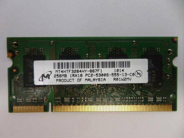 PR25285_MT4HTF3264HY-667F1_Micron 256MB PC25300 DDR2667MHz 200-Pin SoDimm - Image2
