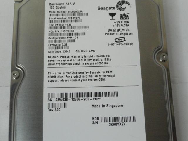 PR24671_9W4001-032_Seagate Dell 120GB IDE 7200rpm 3.5in HDD - Image3