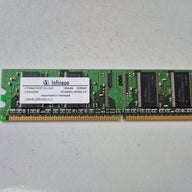 Infineon HP 128MB DDR 400MHz CL3 PC3200U 184-Pin Unbuffered SDRAM DIMM ( HYS64D16301GU-5-C 326666-041 ) REF