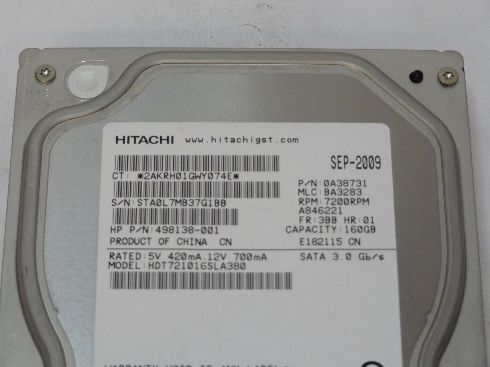 PR24451_0A38731_Hitachi HP 160GB SATA 7200rpm 3.5in HDD - Image4