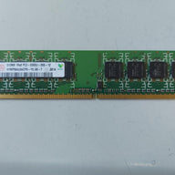 Hynix 512MB PC2-5300 DDR2-667MHz non-ECC Unbuffered CL5 240-Pin DIMM Single Rank Memory Module(HYMP564U64CP8-Y5 AB)