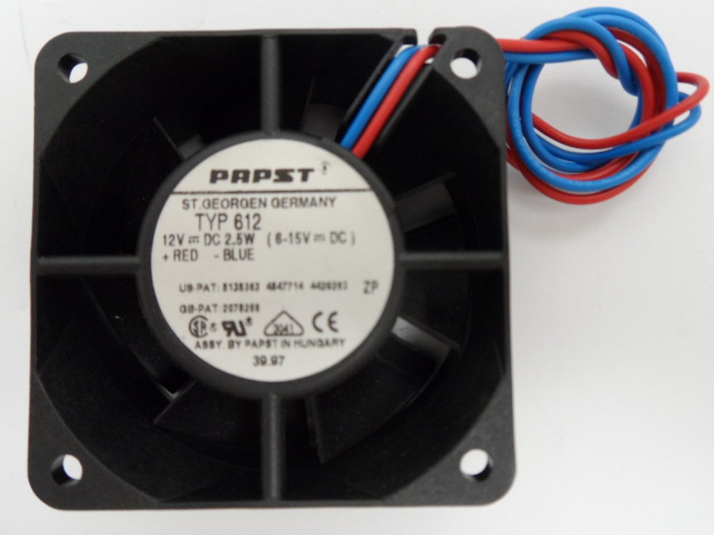 PAPST TYP 612 12V 2.5W DC Brushless Cooling Fan ( TYP 612 5135363 2075288 ) USED